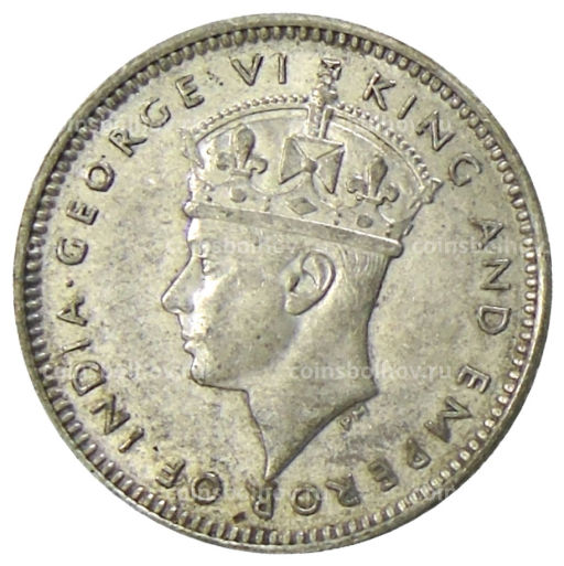 Монета 10 центов 1939 года Малайя