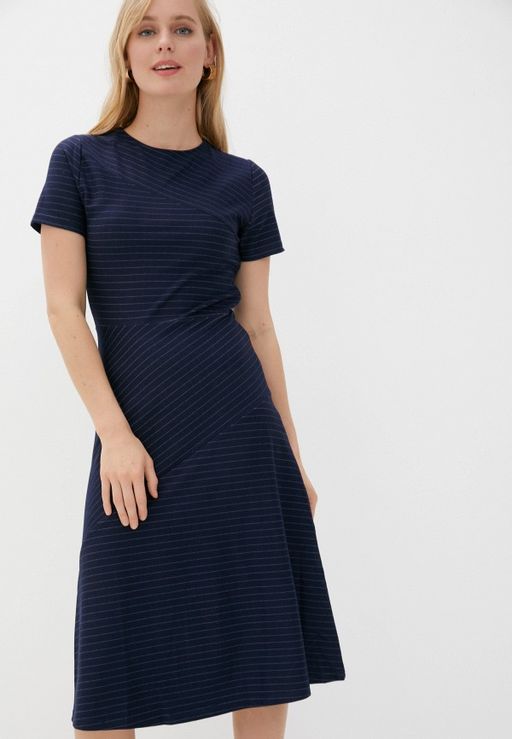 Платье-миди в тонкую полоску - Incity фото 5