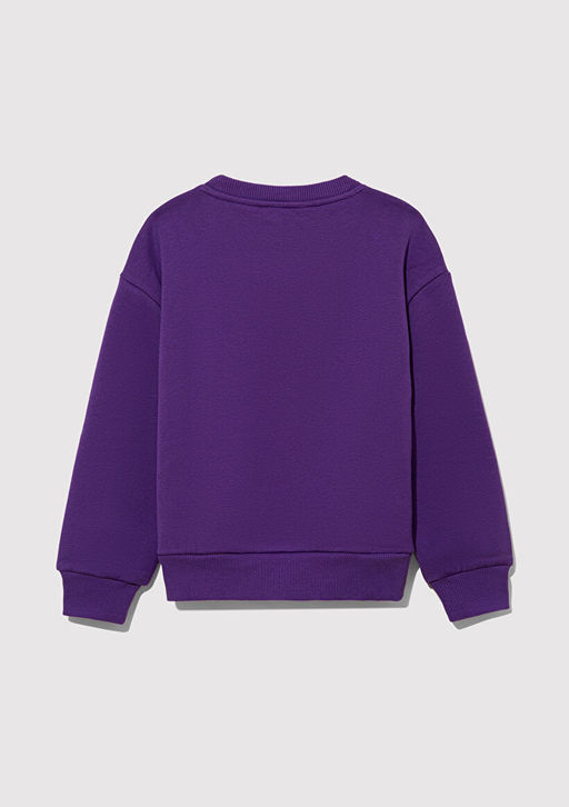 Tweety Bask?l? Bask?l? Mor Sweatshirt - Mavi фото 3