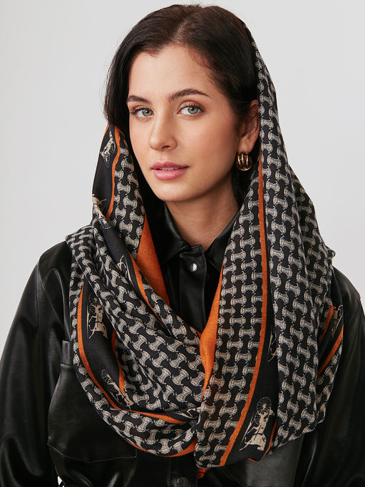 Большой, мягкий, тонкий и очень нежный двусторонний палантин - Tantino фото 8