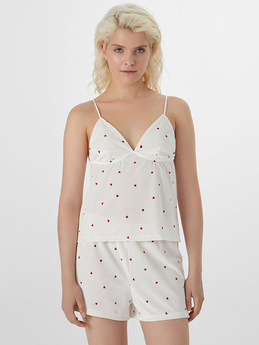 Комплект домашний женский белый велюровый - Mark formelle фото 3