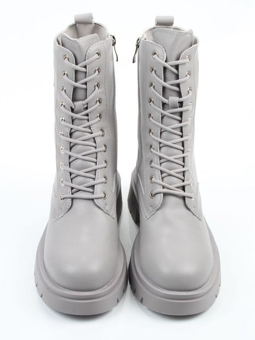 04-PAX86-5Z LT. GRAY Ботинки зимние женские (натуральная кожа, 100% шерсть)