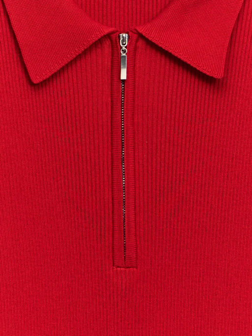 Вязаное платье поло из вискозы / Zarina  фото 9