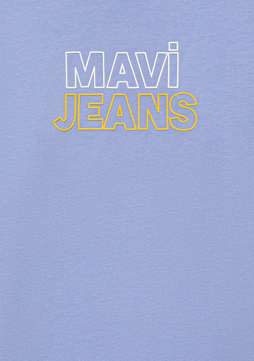 Mavi Jeans Bask?l? Lila Tisort  фото 4