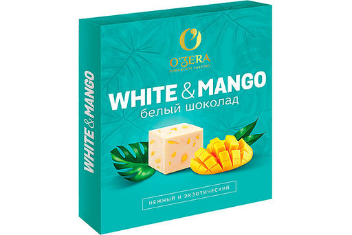 OZera, шоколад белый с манго, 90 г