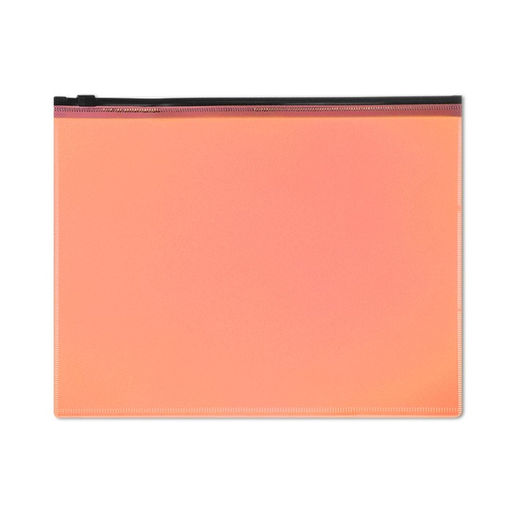 Набор папок-конверт на ZIP-молнии А4, 150 мкм, Calligrata Neon, c черной молнией, неон, 4 штуки, микс  фото 7