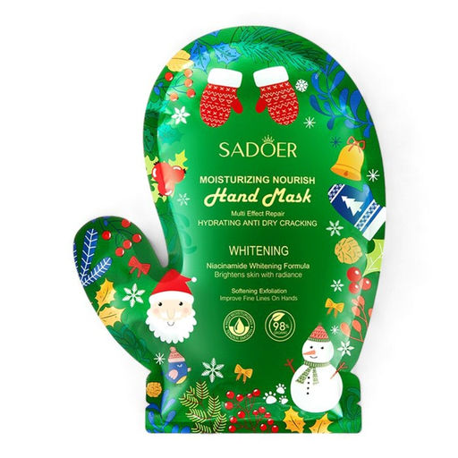 Маска для рук SADOER увлажняющая, новогодняя, 35 г  фото 3
