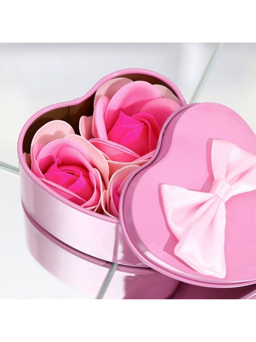 Цена за 2 шт. Мыльные розочки, трёхцветные, набор 3 шт. - Simaland фото 7