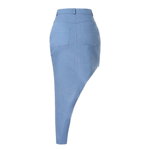 Юбка миди женская асимметричная MIST: Denim, размер 44, синяя