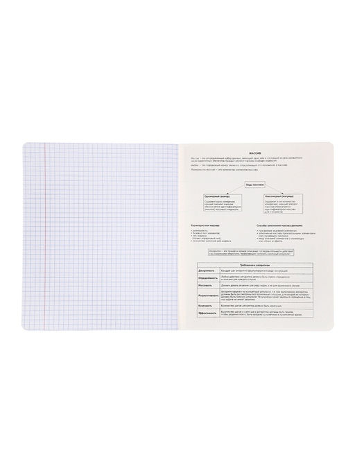 Комплект 12 предметных тетрадей 48 листов, справочная информация, 60 г, Пастель