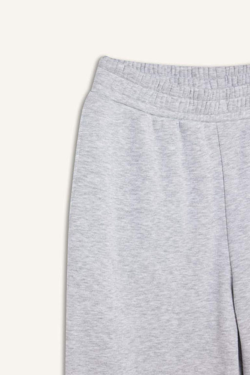 Толстые базовые спортивные штаны прямого кроя с эластичным поясом и карманом и высокой талией - Defacto фото 2