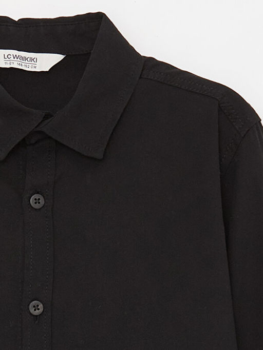 Basic Uzun Kollu Erkek ?ocuk G?mlek