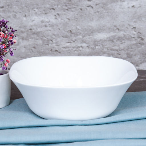 Набор суповых квадратных тарелок 4 штуки 500 мл 165 мм тарелка глубокая белый / FSW-65XN (WHITE) /уп 15/704204 / С / - Галеонтрейд фото 4