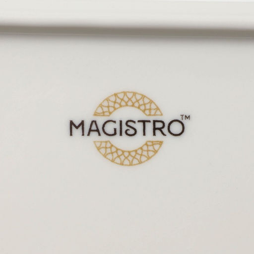 Блюдо Magistro Kingdom, 34.5×19.5×2.1 см, прямоугольное, фарфор, белое