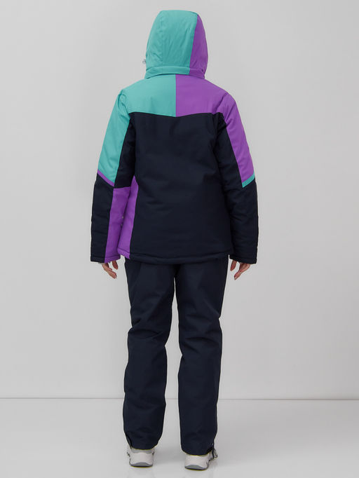 Горнолыжный костюм женский зимний голубого цвета 02819Gl