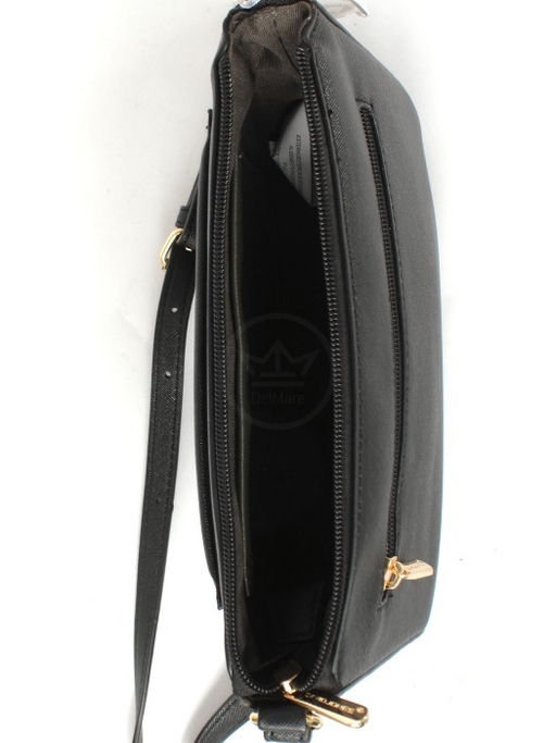 Сумка женская искусственная кожа DJ-7025-1-BLACK, 1отд, плечевой ремень, черный SALE 257662 - Adelia фото 8