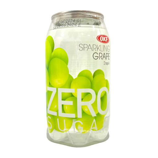 Напиток газированный без сахара со вкусом винограда Sparkling Grape Zero Sugar OKF, Корея, 350 мл Акция