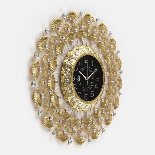 Часы настенные интерьерные «Моруо», серия: Ажур, бесшумные, плавный ход, 70×70 см, циферблат d=24 см