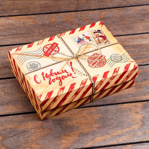 Подарочная коробка сборная Почта, 21 х 15 х 5,7 см - UPAK LAND фото 15