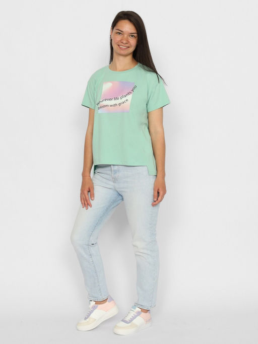 CRB wear/CSSW 60264-37 Футболка женская,зеленый/Ex.Cherubino  фото 2