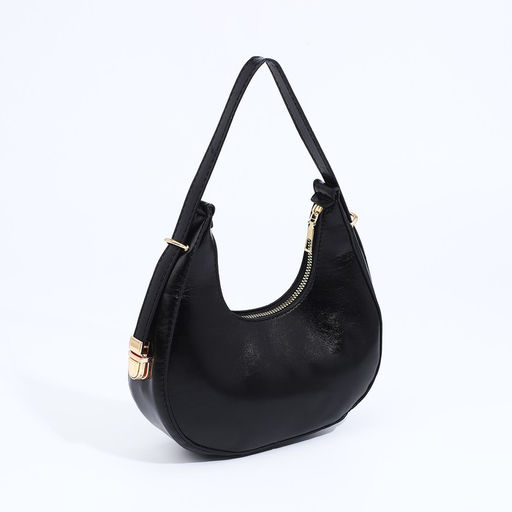 Сумка-багет на молнии, цвет чёрный - Simaland фото 2