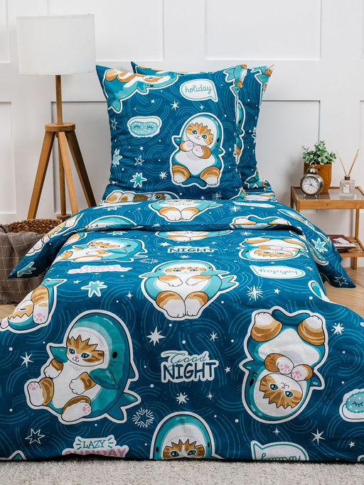 Наволочка 70*70 см, бязь Комфорт, детская расцветка (Кот Акула) - Ивановотекстиль фото 8