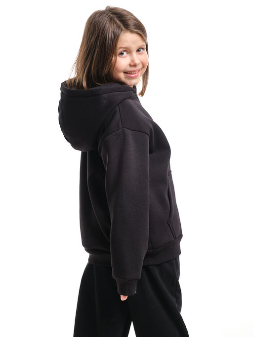 Спортивный костюм для девочки утепленный 22-7606 черный - Mini maxi фото 8