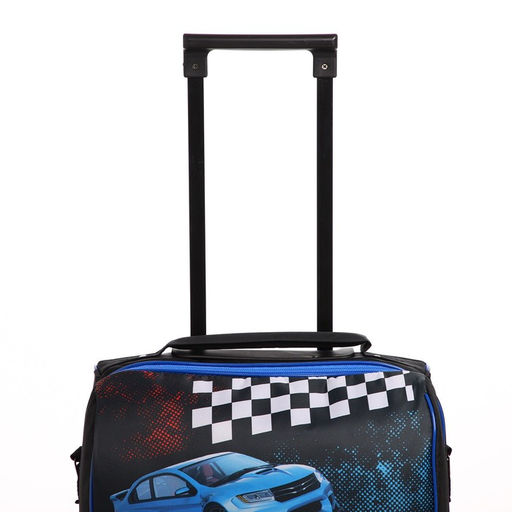 Чемодан детский 32 л (S), Sacvoyage, отдел на молнии, чёрный, синий