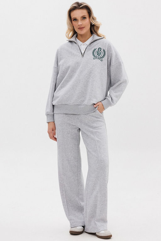 Костюм GO F3077/50-04.164-170 серый меланж