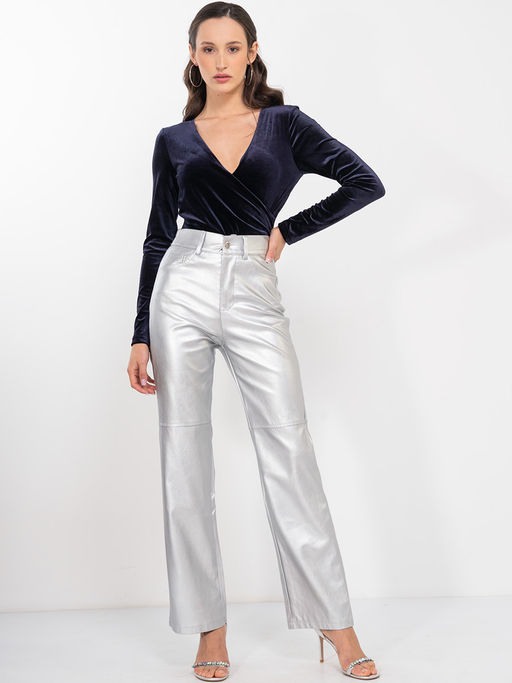 Боди из бархата OD-844-2 т.синий - Tantino фото 8