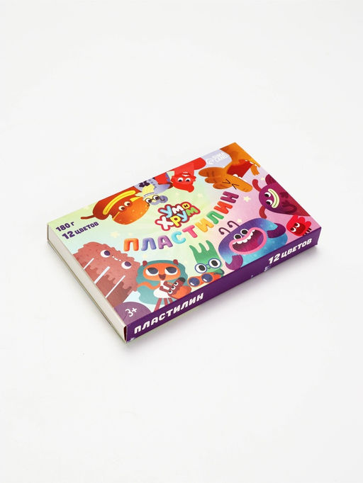 Цена за 2 шт. УМ И ХРУМ Пластилин 12 цветов, 180 г