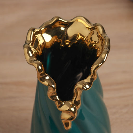 Ваза Икер, 19?9 см, керамика, зелёная