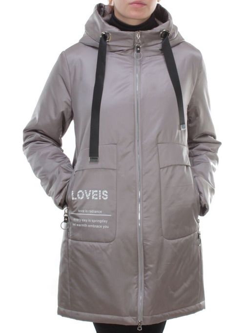 BM-929 GRAY Куртка демисезонная женская COSEEMI (100 гр. синтепон) - Фабричный китай фото 2