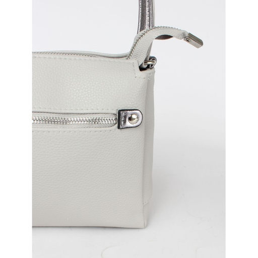 Сумка женская искусственная кожа ADEL-201/1в/ММ, 3отд, плеч/рем-стропа, серый св флотер 259829 - Adelia фото 4