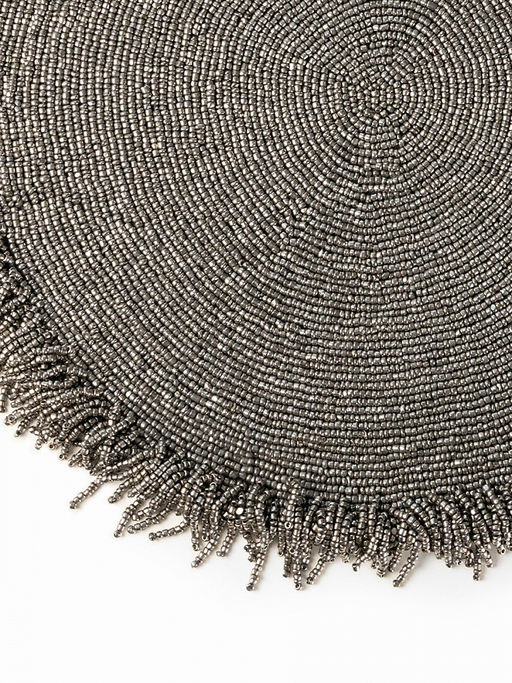 Салфетка сервировочная D35 серый бисер