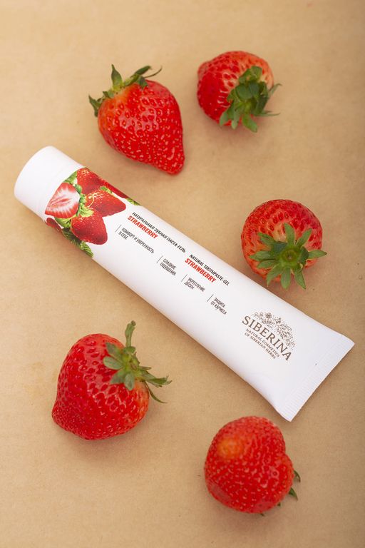 Зубная паста-гель Strawberry - Siberina фото 3