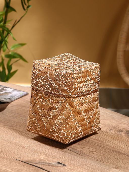 Корзинка плетёная «Марокко», 14×14×23 см