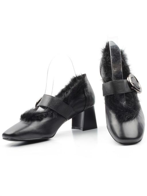 03-N18116P-2 BLACK Полуботинки женские (натуральная кожа) - Фабричный китай фото 12