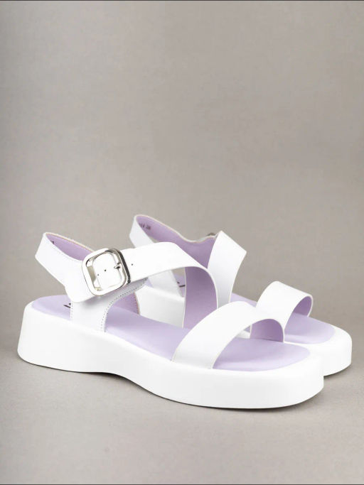 Сандалии жен., белые, н/к 18308X4