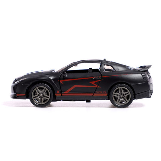 Машинка металлическая Ночные гонки, инерционная, 1:32, открываются двери, звуковые и световые эффекты, цвет чёрный - Автоград фото 2