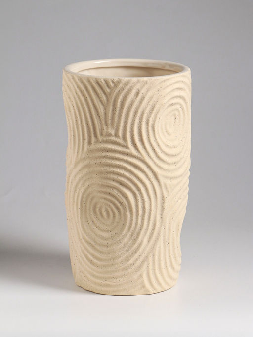 Ваза настольная керамика "Гуидо" 23х13 см, белый