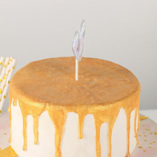 Топпер для торта «Конфетти. Сердечко», 12×5 см