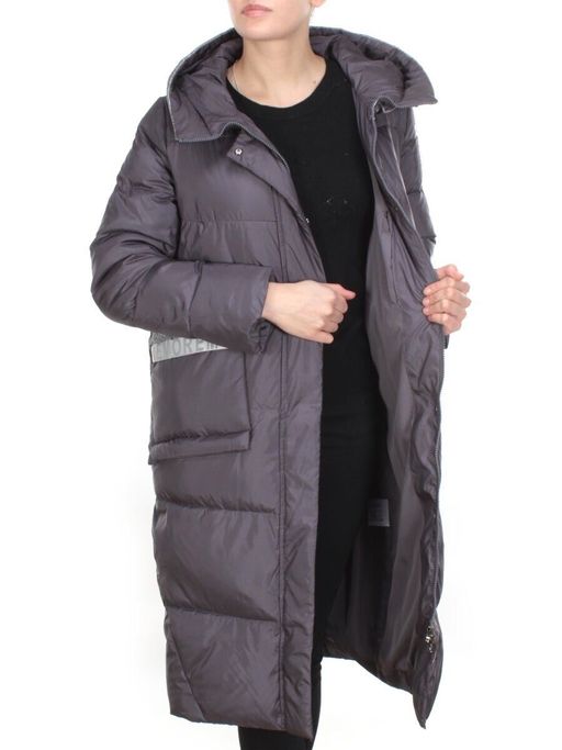 2115 DARK GRAY Пальто зимнее женское MELISACITI (200 гр. холлофайбера) - Fashion фото 6