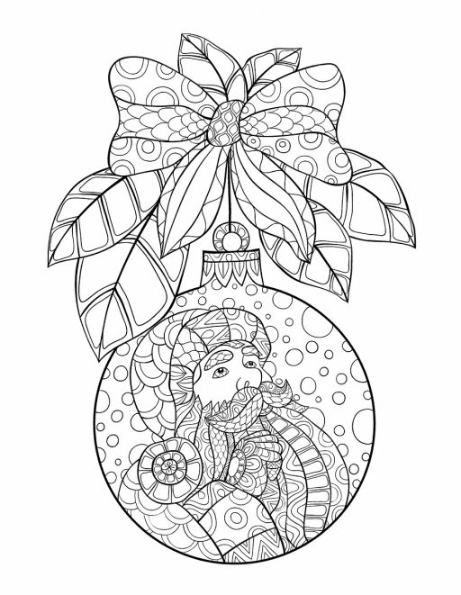 Новогодняя раскраска