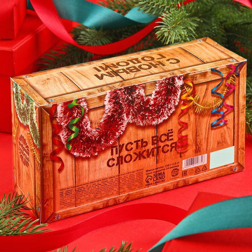 Чай подарочный Новогодний запас, набор 3 шт.?50 г, вкусы: мята, яблочный штрудель, чабрец - Фабрика счастья фото 3