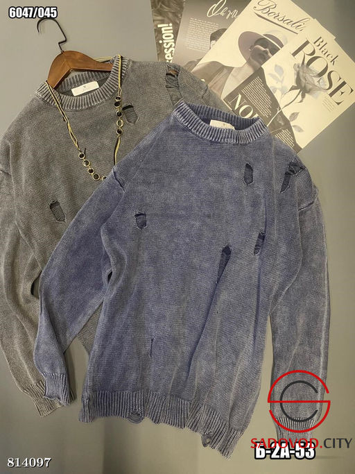 Свитер женский с рваным эффектом - Bruno фото 3