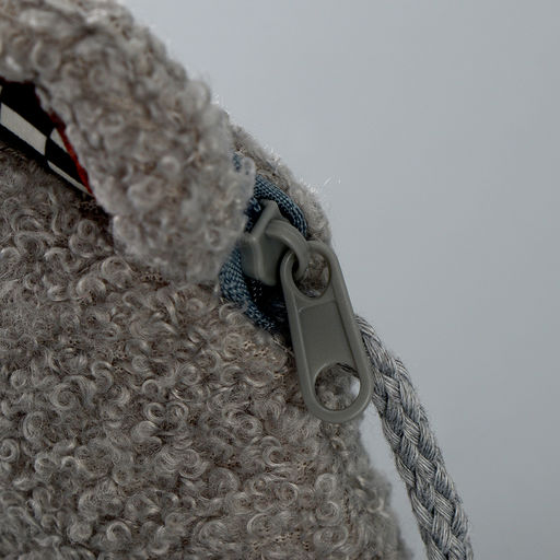 Сумка детская плюшевая «Мишка», серая