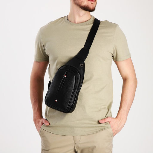 Сумка слинг, искусственная кожа, цвет чёрный - Simaland фото 3