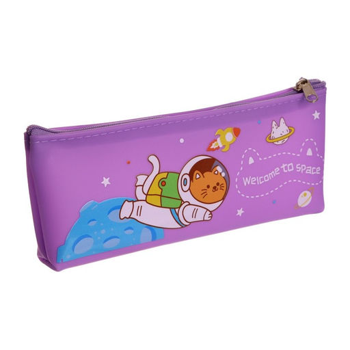 Пенал школьный Calligrata Космонавт, на молнии, 1 отделение, с рисунком, МИКС  фото 8