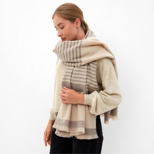 Шарф зимний объемный MINAKU 100*180 + 10 см  фото 3